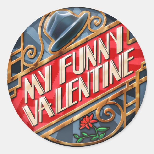 Rond Mon Funny Valentine, Sticker (Devant)