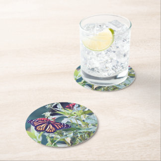 Rond Monarch Butterfly dessous de verre de fête personn