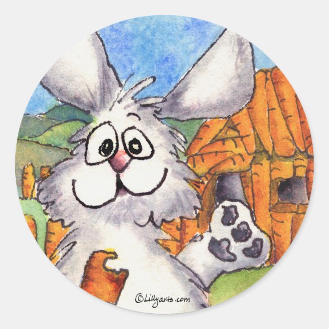 Rond Monde est mon Sticker pour carottes (Devant)