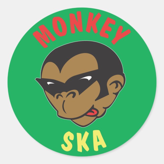 ROND MONKEY STICKER (Devant)