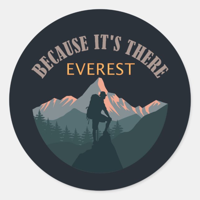 Rond Mont Everest, Sticker Hiker (Devant)