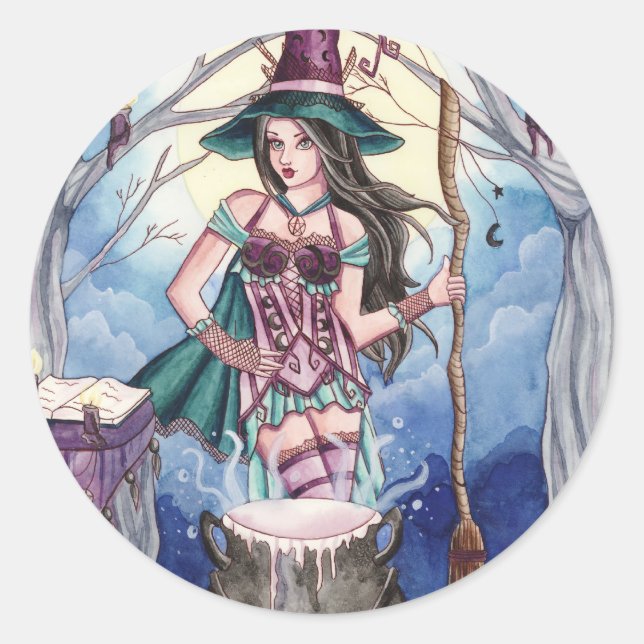 Rond Morissa - Sticker pour sorcière (Devant)