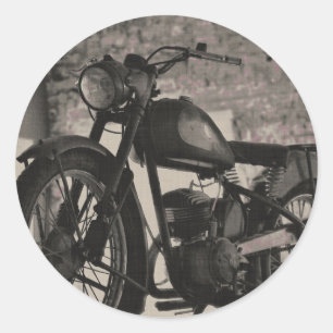 Rond Moto Funky Motorbike Moto Canvas Sticker