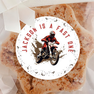 Rond Moto Red Dirt Vélo Anniversaire Sticker