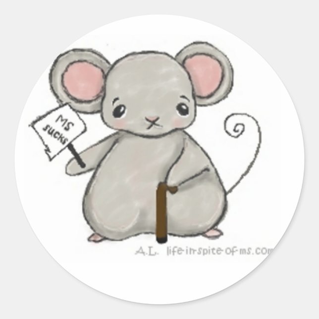 Rond MS MouSe - Sticker MS Sucks (Devant)