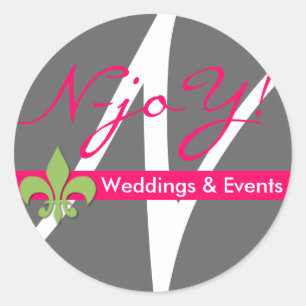 Rond N-joY ! Sticker Fleur de lis Seal.#4