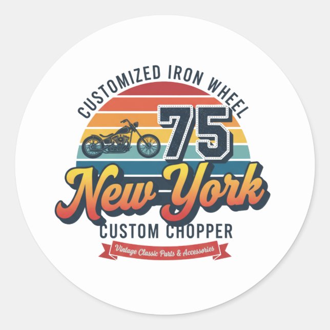 Rond New York Sticker (Devant)