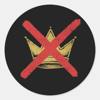 Rond NO KING"S Sticker