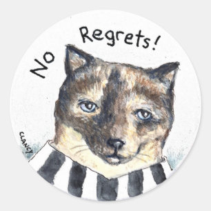 Rond No Regrets sticker