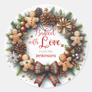 Rond Noël - Baked with Love Classic Round Sticker