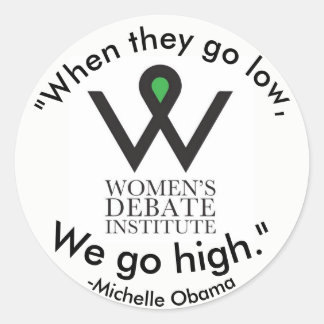 Rond Nous allons haut Obama Sticker