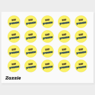 Rond Nouveau Pronouns Comic Sans Sticker