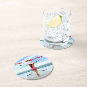 Rond NOUVEAUTÉ ! Dessous de verre papier - Arrondi - Pe