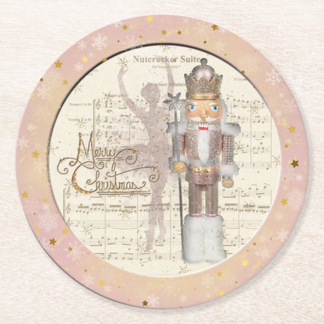 Rond Nutcracker Suite - Dessous de verre en papier de s (Devant)