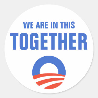 Rond Obama Nous Sommes Dans Ce Sticker Ensemble