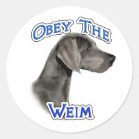 Obéissez au Sticker Weimaraner