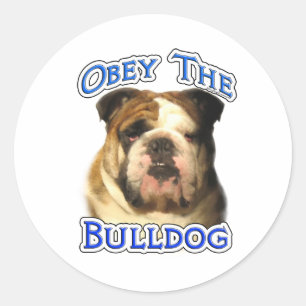 Rond Obey the Bulldog - Sticker