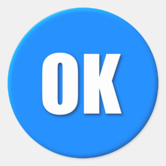 Rond OK Sticker (petit)
