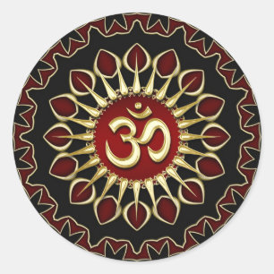 Rond OM Light Courage Énergie Sticker Spirituel Healing