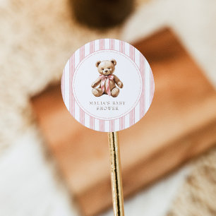 Rond On peut attendre rapidement un élégant Sticker Bab