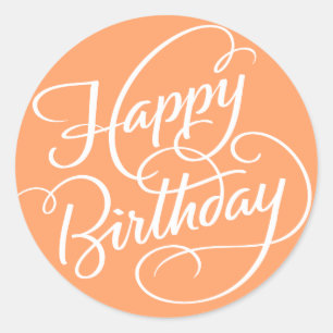 ROND ORANGE JEUX ANNIVERSAIRE   STICKER