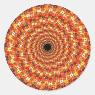 Rond Orbe Hypno - Sticker Fractal