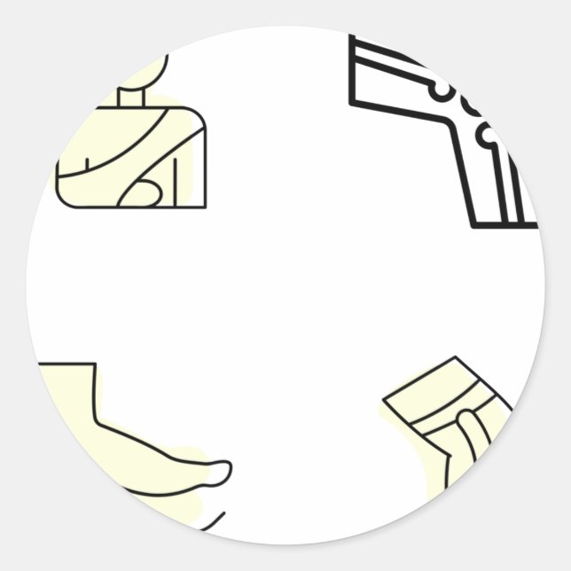 Rond Orthopedic Nurse Sticker Pack - Orthopedic Nurse (Devant)
