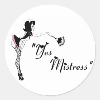 Rond Oui Maîtresse ~ Sticker de série Maid