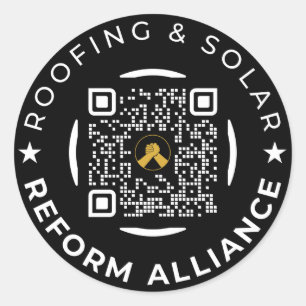 Rond Outil de code QR avant vente Sticker circulaire