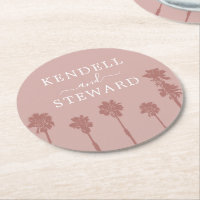 Palm Tree Romance Mariage Suite Dessous de verre p