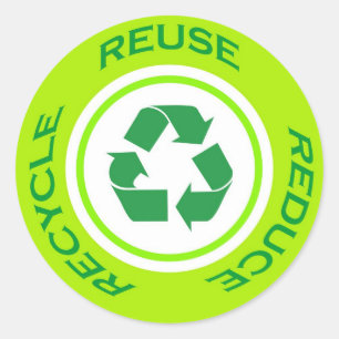Rond Panneau de recyclage - Sticker