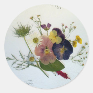 Rond Pansy Bouquet Sticker