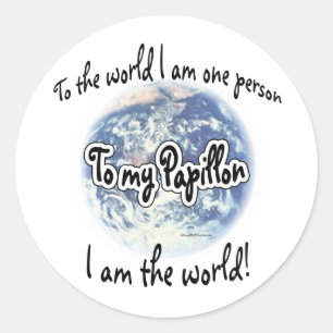Rond Papillon World 2 - Sticker