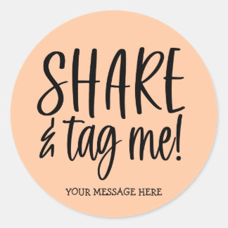Rond Partagez et étiquetez-moi Sticker Instagram Small