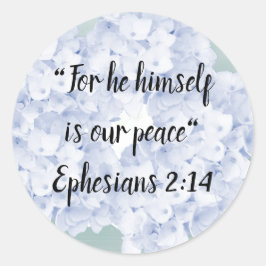 Rond Peace Jesus est notre Sticker Peace Round