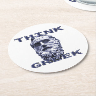 Rond Pensez aux Dessous de verre grecs