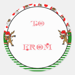 Rond Père Noël est à venir Sticker