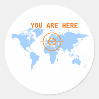 Rond Personnalisable Vous Êtes Ici Sticker