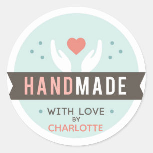 Rond Personnalisé à la main avec Sticker d'amour