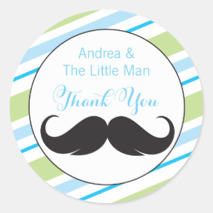Rond Petit homme   Sticker Baby shower Faveur
