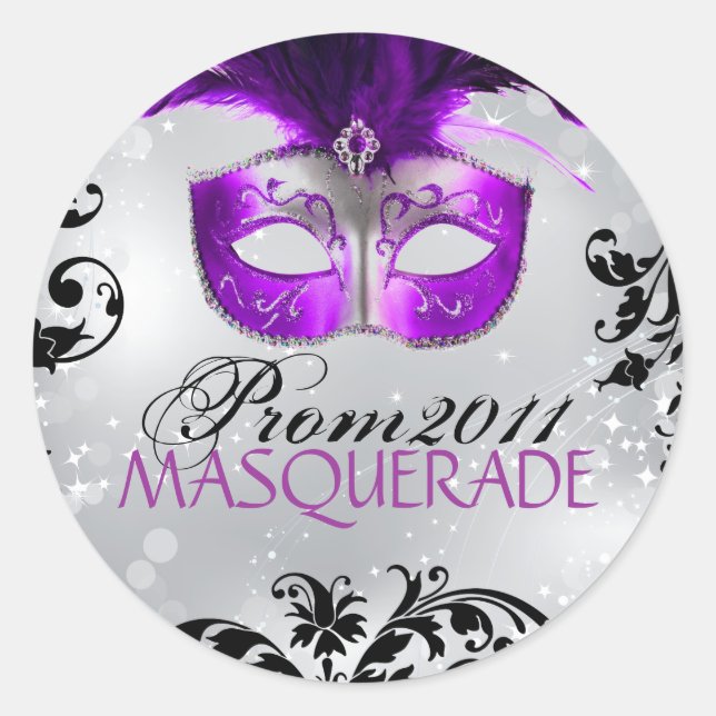 Rond Petit - Sticker Masquerade Classique (Devant)