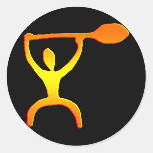 Rond Petroglyph - Sticker