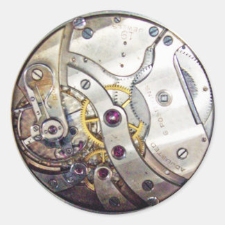 Rond Pièces mobiles Steampunk Sticker