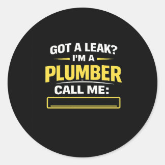 Rond Plumber Advertising Sticker