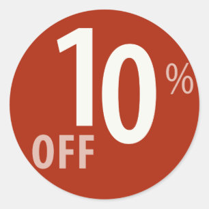 Rond Puissant 10% DE BON VOYAGE - Sticker