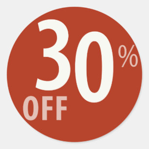 Rond Puissant 30% DE BON VOYAGE - Sticker