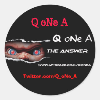 Rond Q Ne Sticker A2