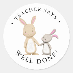 Rond Rabbit company Classic Round Sticker
