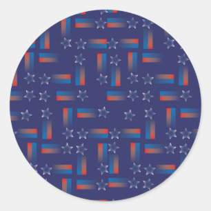 Rond Remplissez le Modèle Sticker