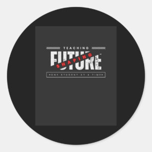 Rond Retour À L'École Enseignement Façonner Le Sticker